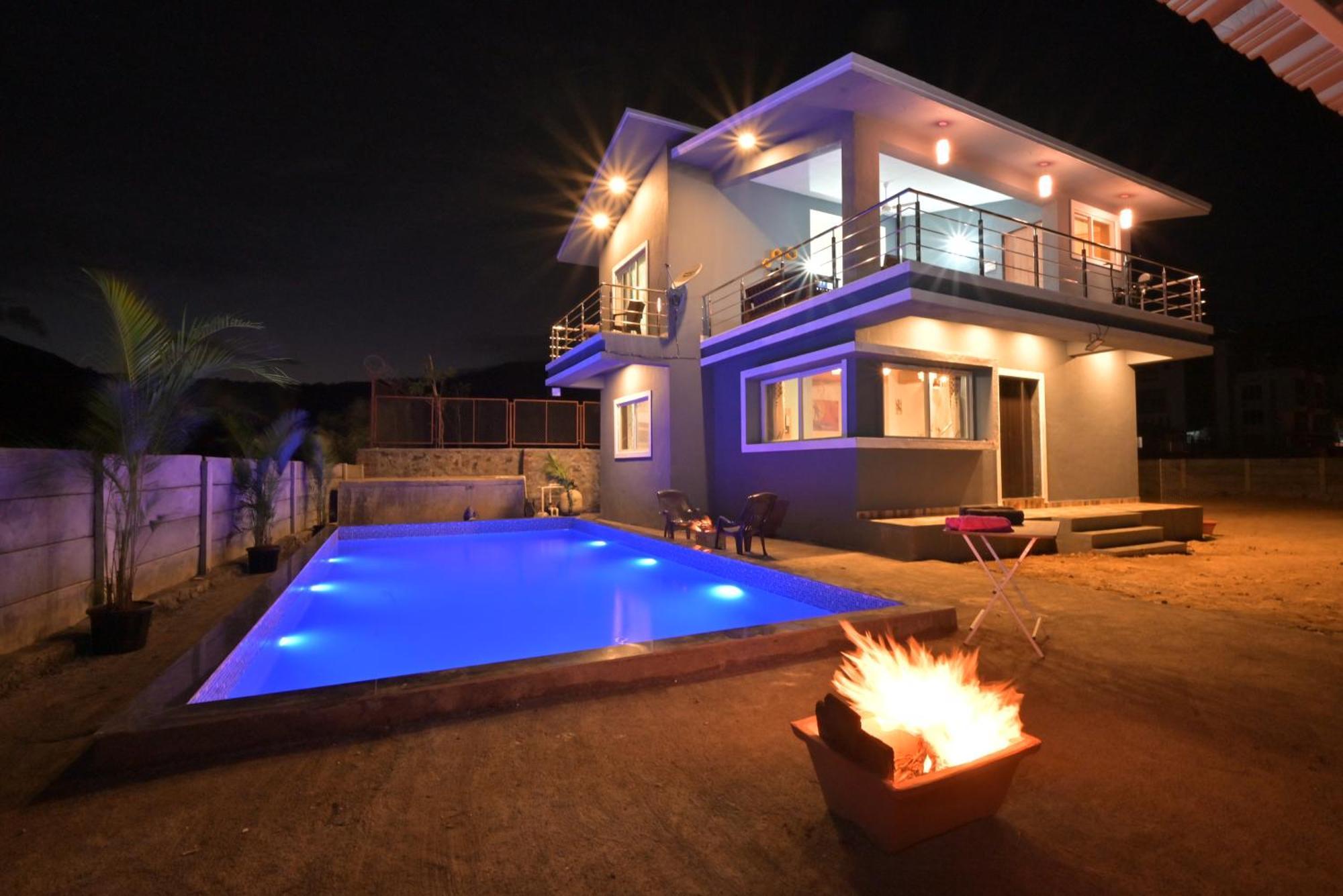 Ll Empyrean Stay Ll Mirage Chalet Ll 4Bhk Ll Ac Ll Largest Pvt Pool Ll Lonavala Eksteriør bilde