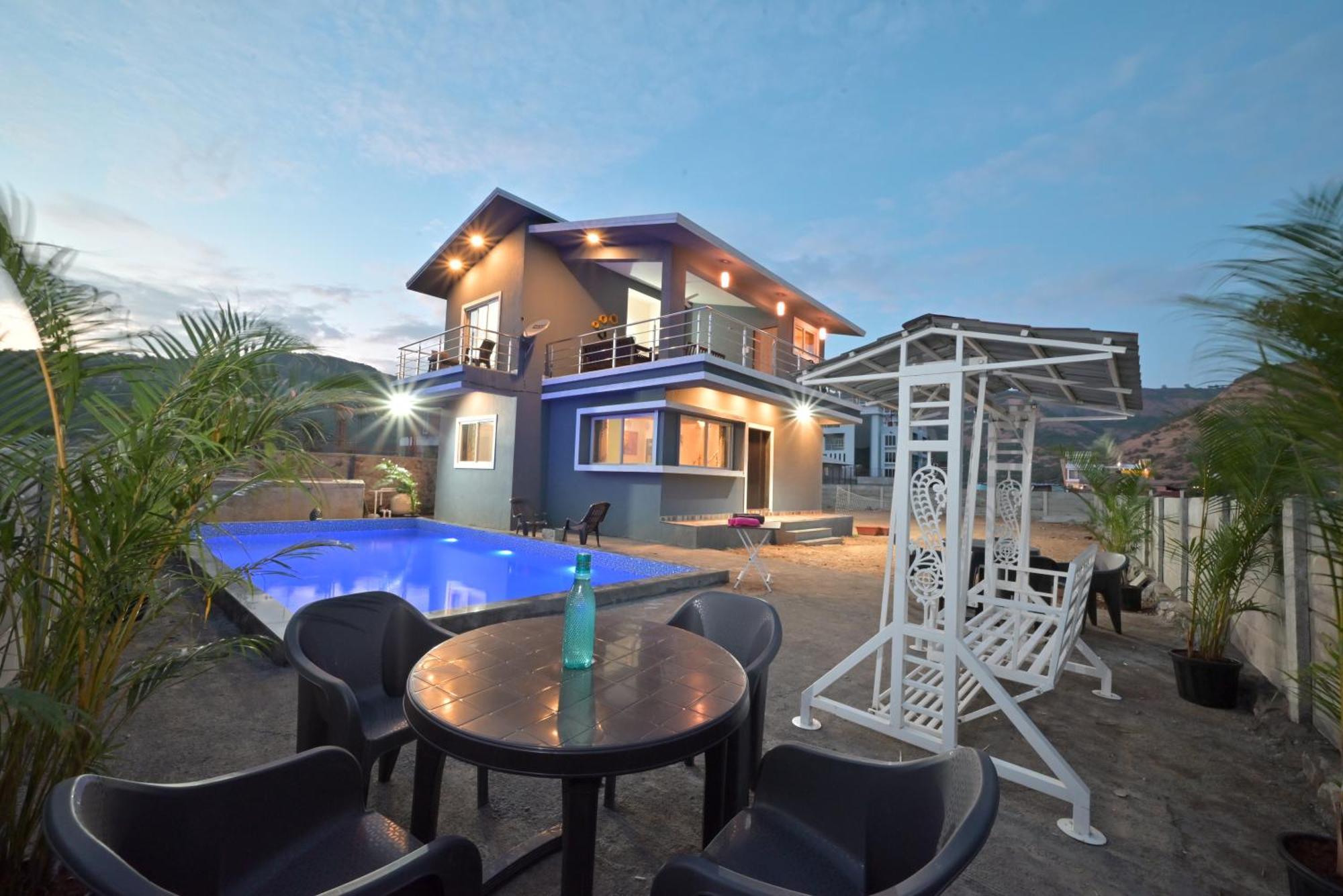 Ll Empyrean Stay Ll Mirage Chalet Ll 4Bhk Ll Ac Ll Largest Pvt Pool Ll Lonavala Eksteriør bilde